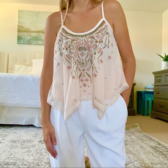 Asymmetric Beaded Cami - Picture 7 of 7